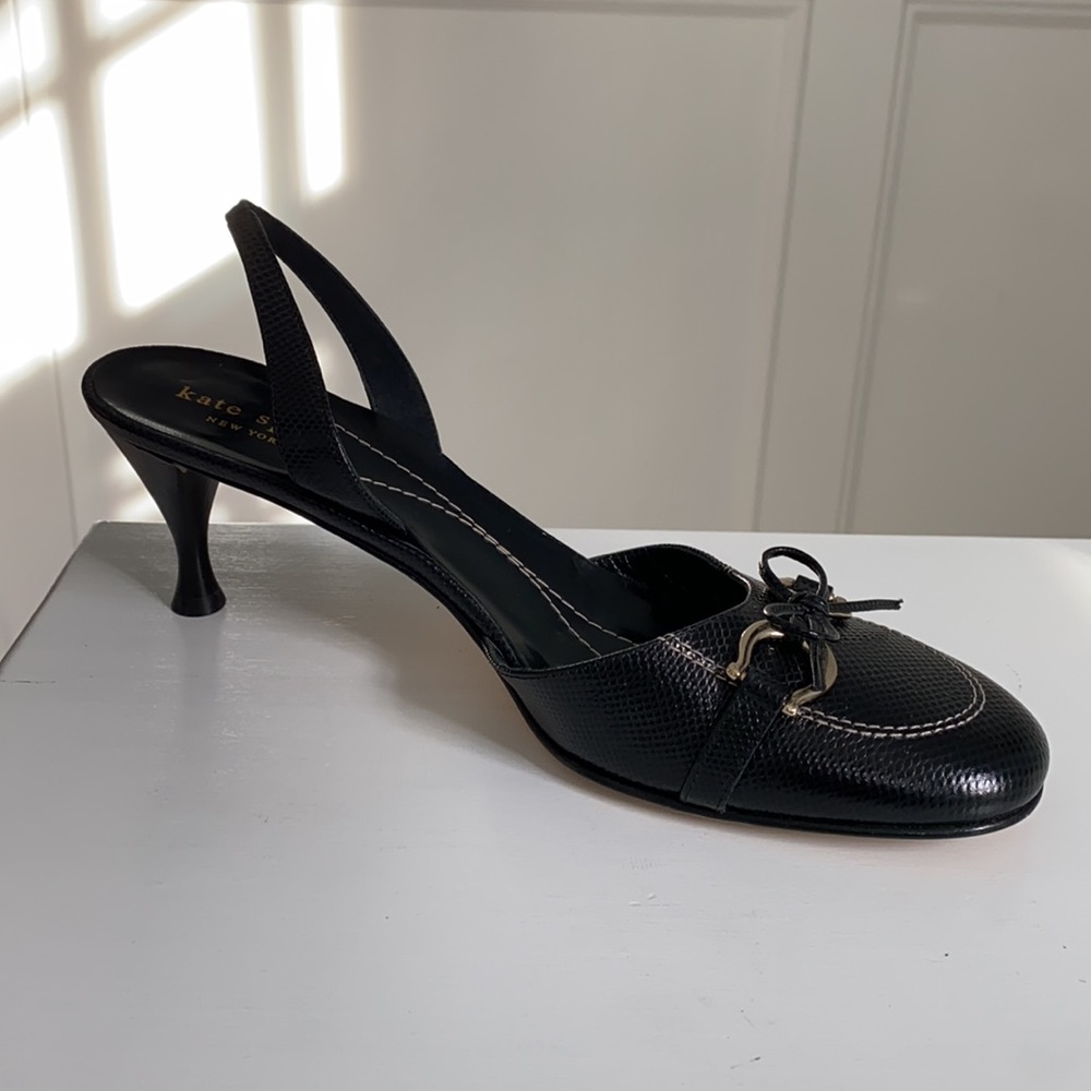 Kate Spade Black Slingback Heels